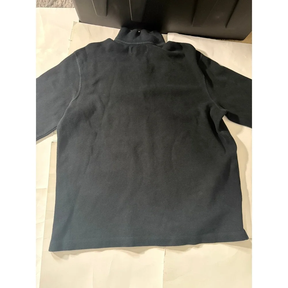 Polo Ralph Lauren XL Black Quarter Zip Sweater Pullover Red Pony Cotton Men